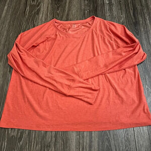 Beyond Yoga Vibrant Coral Long Sleeve Tee